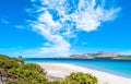 View of the sardinian beach of Stintino Royalty Free Stock Photo