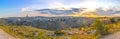 View of sassi di Matera, basilicata, Italy, UNESCO under blue sky Royalty Free Stock Photo