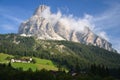 Sassongher Mountain in Dolomites