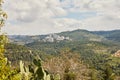 View from Sataf Park to the Adasa complex and the suburbs of Jerusalem Royalty Free Stock Photo