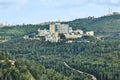 View from Sataf Park to the Adasa complex and the suburbs of Jerusalem Royalty Free Stock Photo