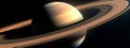 view of saturn planet, AI generated