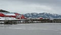 View of Sawmill museum in Namsos Royalty Free Stock Photo