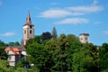 View of the Sazava Monastery from the street Royalty Free Stock Photo