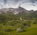 View of Krn mountain in Slovenia Royalty Free Stock Photo