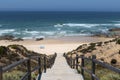 View of the scenic Malhao Beach Praia do Malhao in Porto Covo, in Alentejo Royalty Free Stock Photo