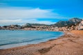 View of scenic Port De Soller in Mallorca, Spain