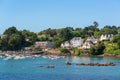 View of the scenic port of Port Manech in FinistÃÂ¨re, Brittany France Royalty Free Stock Photo