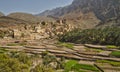 Scenic village Bilad Sayt in Sultanate of Oman Royalty Free Stock Photo