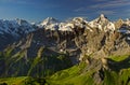 View from the Schilthorn mountain