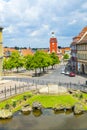 View from Schloss Friedrichstein to the center of Gotha Royalty Free Stock Photo