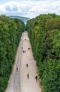 View on Schonbrunn Palace gardens Royalty Free Stock Photo