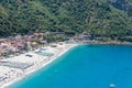 View on Scilla beach in Calabria, Italy