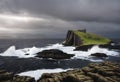 A view of the Scottish Island of Staffa Royalty Free Stock Photo