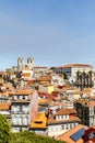 View at the Se cathedral of Porto on top of a hill in the historic center of Porto, Portual,