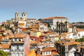 View at the Se cathedral of Porto on top of a hill in the historic center of Porto, Portual,