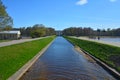 View of the Sea canal in Peterhof, St. Petersburg, Russia Royalty Free Stock Photo