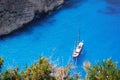 A view of the sea on the coast of Zante Greece.