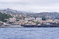 View from the sea of the Funchal city