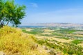 Sea of Galilee and the Lower Jordan River valley Royalty Free Stock Photo