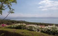 View of the Sea of Galilee, Tiberias, Israel. Beautiful landscape on sunny day on Kinneret lake