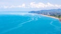 View of sea from the height of the mountain, Chakvi, Georgia Royalty Free Stock Photo