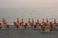 View of the sea landscape of Salerno,South Italy,September 17,2023.