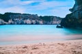 View of the sea in menorca