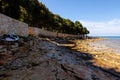 View of sea in the Mon Perin camping