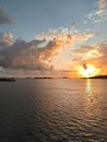 Photo taken from the top of the ship shows a very good view of clear weather and unpolluted sea water