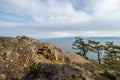 View of the sea and mountains from Creyke Point