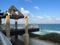 View of the sea and the skyline from the promenade in Netanya in Israel