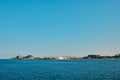 View from the sea to Kerkyra in Greece.