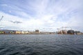 View from the sea to Oslo and the Oslo Fjord. Norway Royalty Free Stock Photo