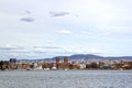 View from the sea to Oslo and the Oslo Fjord. Norway Royalty Free Stock Photo