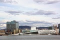 View from the sea to Oslo and the Oslo Fjord. Norway Royalty Free Stock Photo