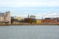 View from the sea to Oslo and the Oslo Fjord. Norway Royalty Free Stock Photo