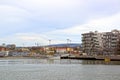 View from the sea to Oslo and the Oslo Fjord. Norway Royalty Free Stock Photo