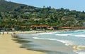 View of sandy beach in California Royalty Free Stock Photo