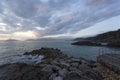 View of the sea during winter in Tellaro Royalty Free Stock Photo