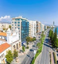 View of seafront road in Limassol. Cyprus