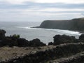 A view of a seanery of the coast of the Azores