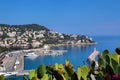 View of the seaport and the lighthouse of Nice, France Royalty Free Stock Photo