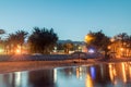 View of seashore beach in the early morning.