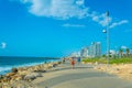 View of seaside promenade in Tel Aviv, Israel