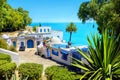 Seaside luxury resort in Sidi Bou Said. Tunisia, North Africa Royalty Free Stock Photo