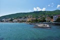 View of seaside town of Opatija at the coast