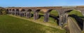 A view of the Seaton end of the Welland Valley Viaduct