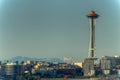 View of the Space Needle and Downtown Seattle, Washington, USA Royalty Free Stock Photo