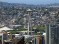 View of the Seattle, Washington skyline and iconic Space Needle